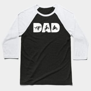 Motocross Dad Man Myth Legend Dirt Bike Motorcycle Race Baseball T-Shirt